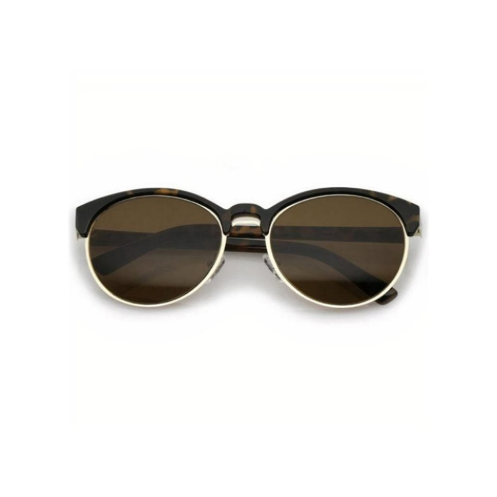 Oval Half Frame Cat Eye Glasses